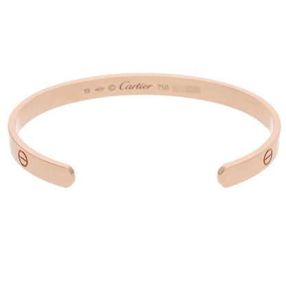 Cartier LOVE BRACELET Open 18K Pink Gold Size ONE SIZE
