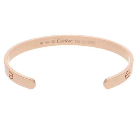 Cartier LOVE BRACELET Open 18K Pink Gold Size ONE SIZE
