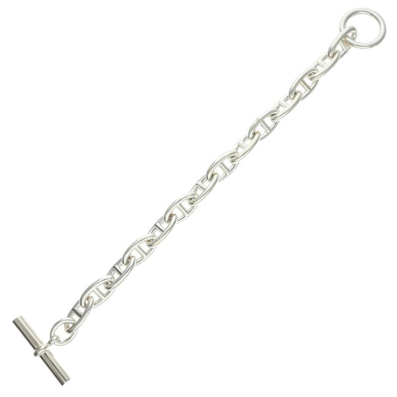 HERMES Chaine d'Ancre GM Silver Bracelet Size 14LINK