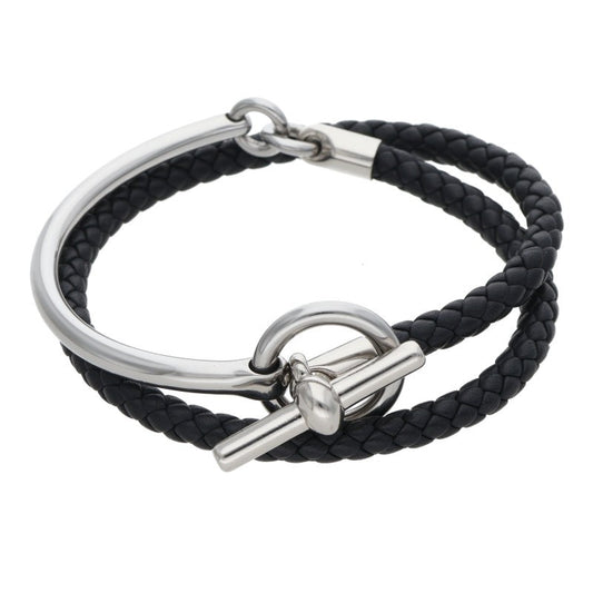 HERMES Grenan H-Link Silver Hardware Leather Size ONE SIZE