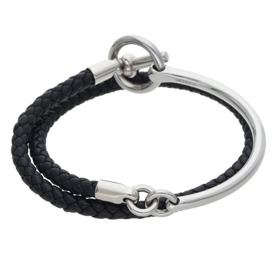 HERMES Grenan H-Link Silver Hardware Leather Size ONE SIZE