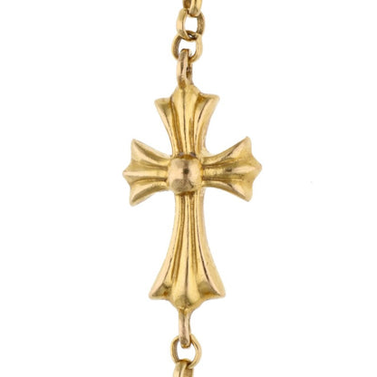 Chrome Hearts 22K Baby Fat Chain Gold Bracelet Size Yellow