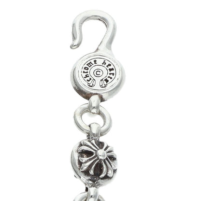 Chrome Hearts NO2 Cross Ball Silver Bracelet Size ONE SIZE