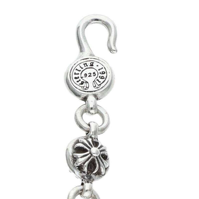 Chrome Hearts NO2 Cross Ball Silver Bracelet Size ONE SIZE