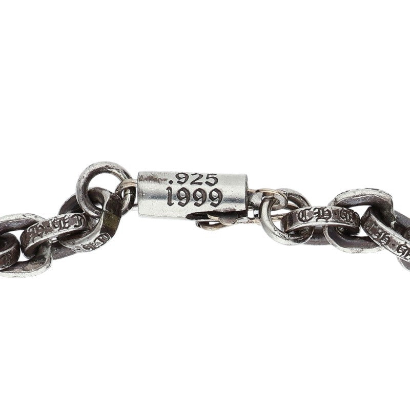 Chrome Hearts PAPER CHAIN Silver Bracelet Size 7INCH