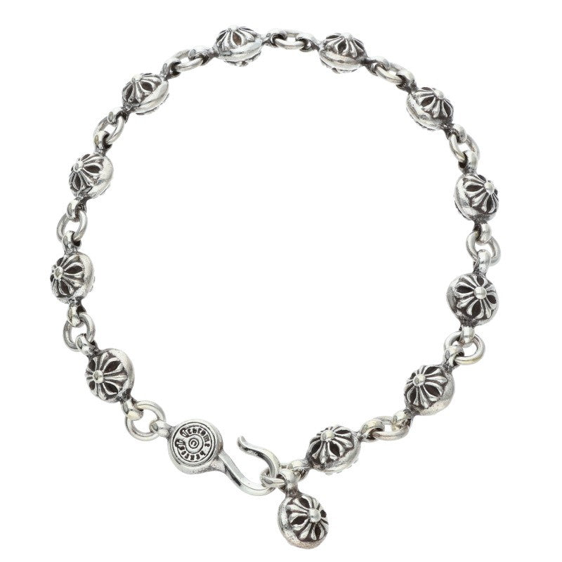Chrome Hearts NO1 Cross Ball Silver Bracelet Size ONE SIZE