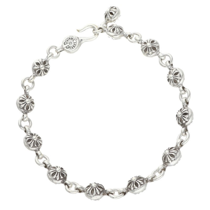 Chrome Hearts NO1 Cross Ball Silver Bracelet Size ONE SIZE