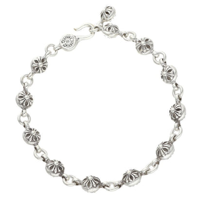 Chrome Hearts NO1 Cross Ball Silver Bracelet Size ONE SIZE