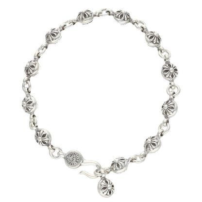 Chrome Hearts NO1 Cross Ball Silver Bracelet Size ONE SIZE