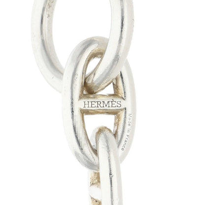 HERMES Chaine d'Ancre GM 925 Silver Bracelet Size 12LINK