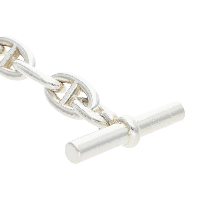 HERMES Chaine d'Ancre GM 925 Silver Bracelet Size 12LINK