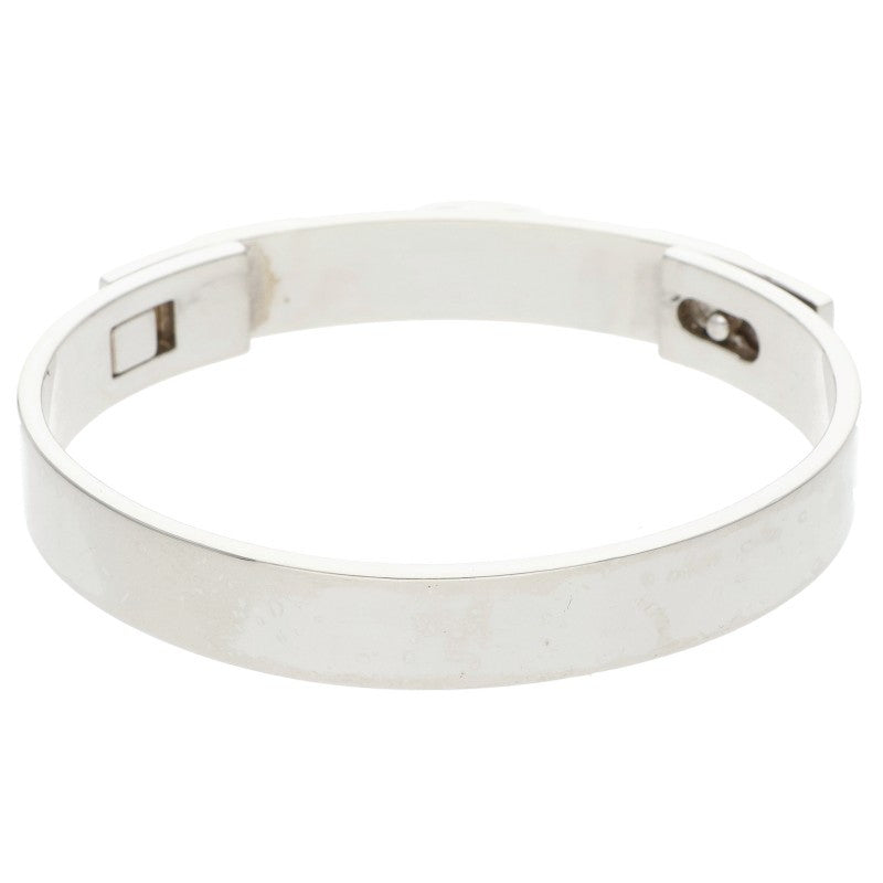 HERMES Collier de Chien PM 925 Silver Bangle Size LG
