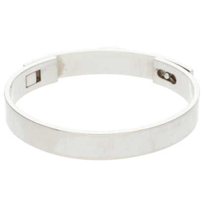 HERMES Collier de Chien PM 925 Silver Bangle Size LG