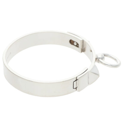 HERMES Collier de Chien PM 925 Silver Bangle Size LG
