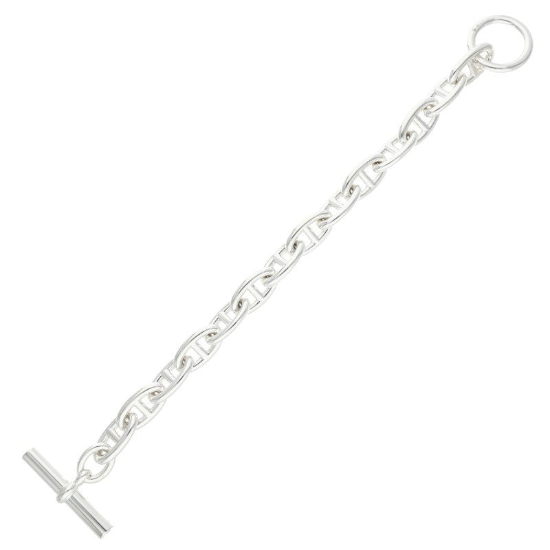 HERMES Chaine d'Ancre GM Silver Bracelet Size 14LINK