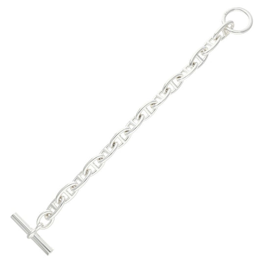 HERMES Chaine d'Ancre GM Silver Bracelet Size 14LINK