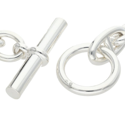 HERMES Chaine d'Ancre GM Silver Bracelet Size 14LINK