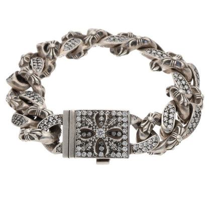 Chrome Hearts Box Classic Pave Diamond Bracelet Size 15LINK