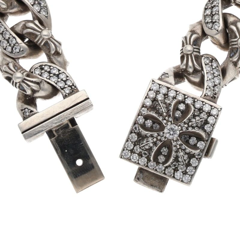 Chrome Hearts Box Classic Pave Diamond Bracelet Size 15LINK