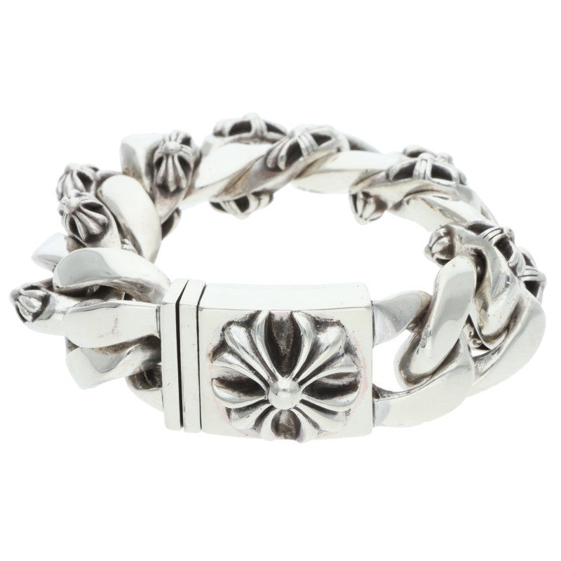 Chrome Hearts Large Box ID 925 Silver Bracelet Size 11LINK