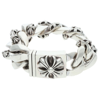 Chrome Hearts Large Box ID 925 Silver Bracelet Size 11LINK
