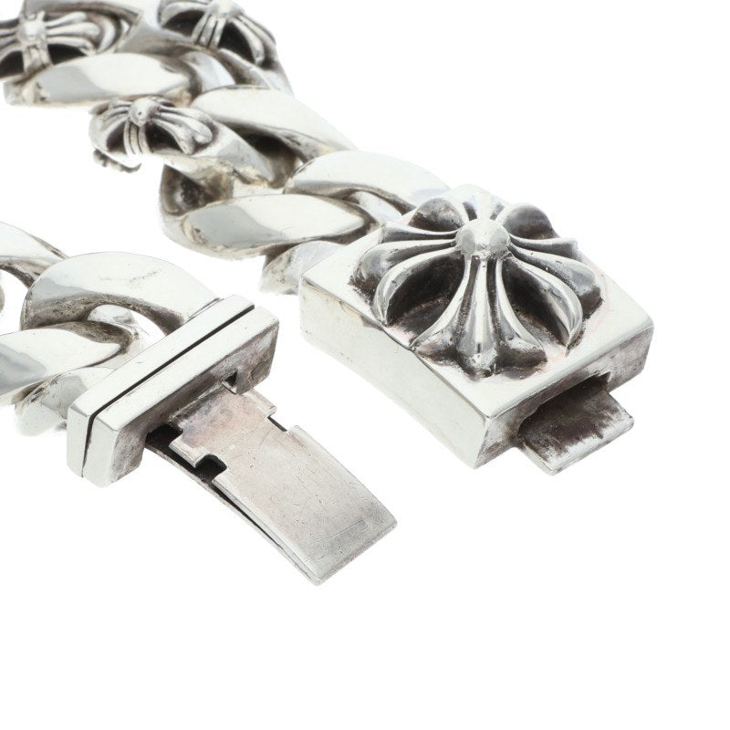 Chrome Hearts Large Box ID 925 Silver Bracelet Size 11LINK