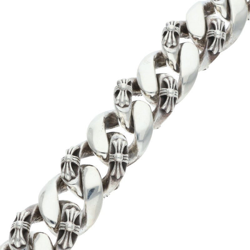 Chrome Hearts Large Box ID 925 Silver Bracelet Size 11LINK