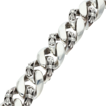 Chrome Hearts Large Box ID 925 Silver Bracelet Size 11LINK