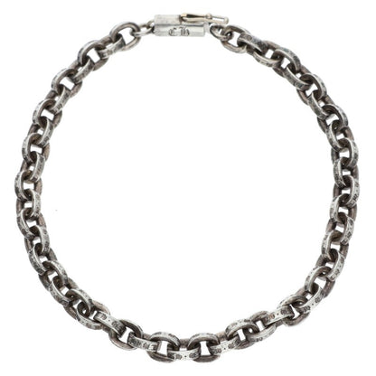 Chrome Hearts Paper Chain 925 Silver Bracelet Size 7INCH