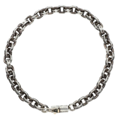 Chrome Hearts Paper Chain 925 Silver Bracelet Size 7INCH