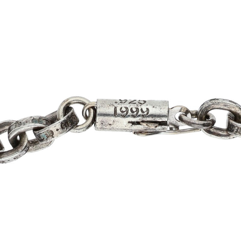 Chrome Hearts Paper Chain 925 Silver Bracelet Size 7INCH