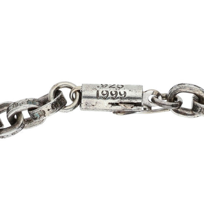 Chrome Hearts Paper Chain 925 Silver Bracelet Size 7INCH