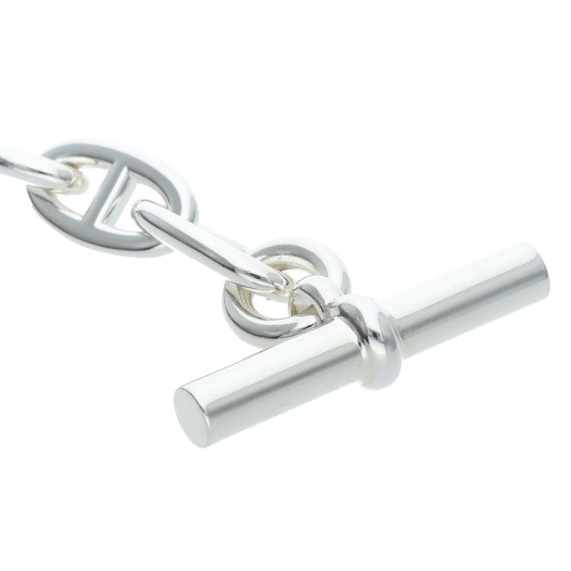 HERMES Chaine d'Ancre GM 925 Silver Bracelet Size 15LINK