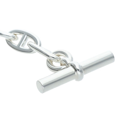 HERMES Chaine d'Ancre GM 925 Silver Bracelet Size 15LINK