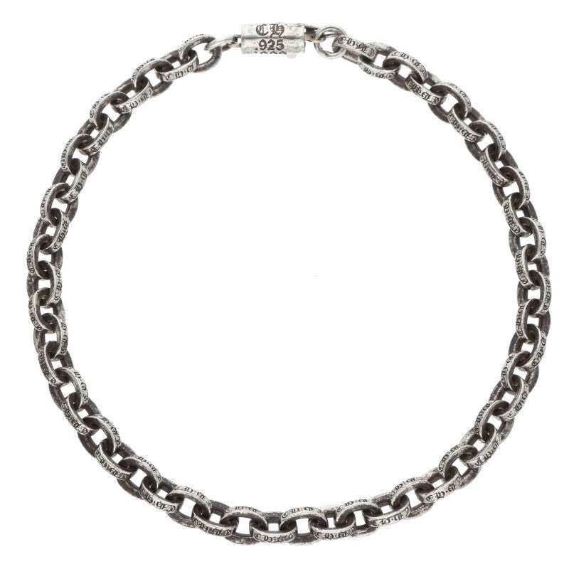 Chrome Hearts Paper Chain 925 Silver Bracelet Size 8INCH