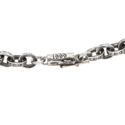 Chrome Hearts Paper Chain 925 Silver Bracelet Size 8INCH