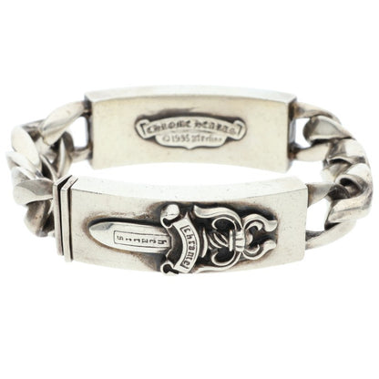Chrome Hearts Double ID Floral Silver Bracelet Size ONE SIZE
