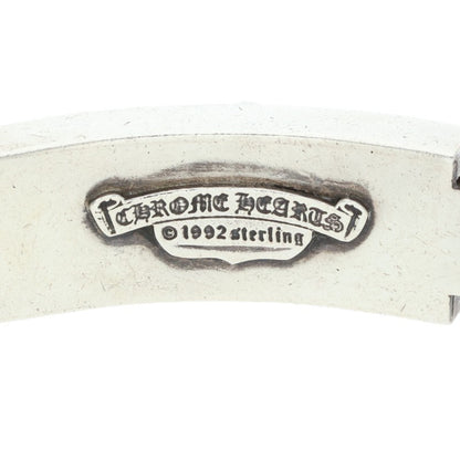 Chrome Hearts Double ID Floral Silver Bracelet Size ONE SIZE