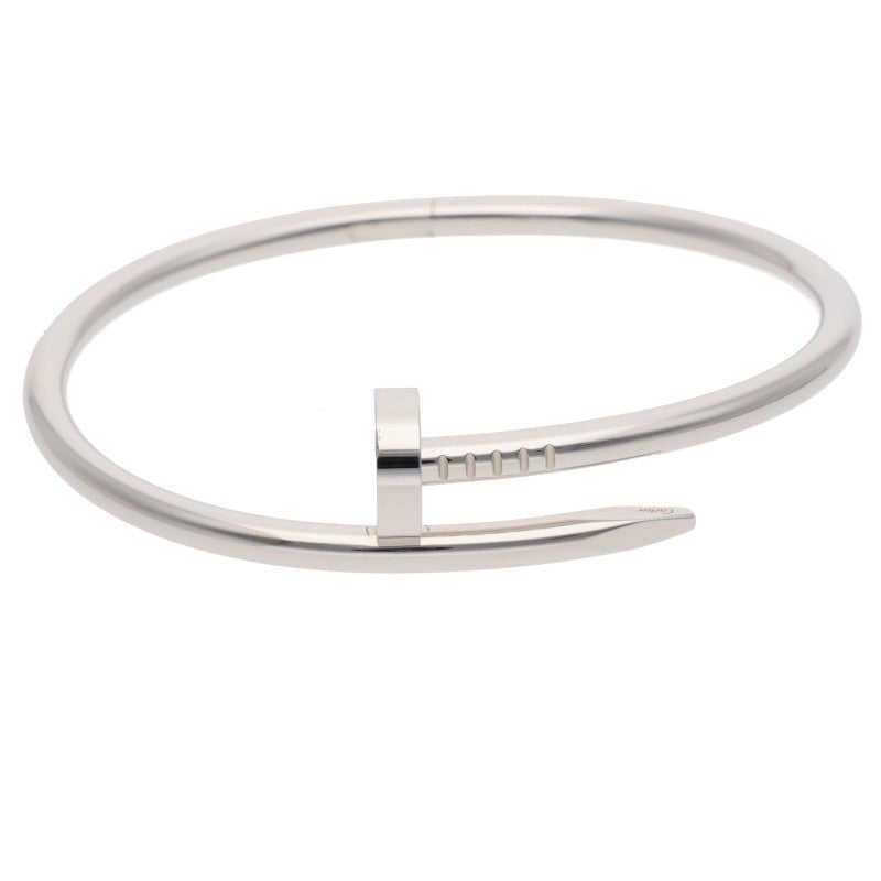 Cartier Juste un Clou K18WG White Gold Bracelet Size 17