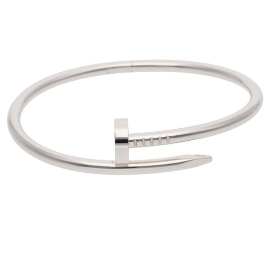 Cartier Juste un Clou K18WG White Gold Bracelet Size 17