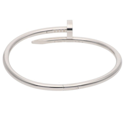 Cartier Juste un Clou K18WG White Gold Bracelet Size 17