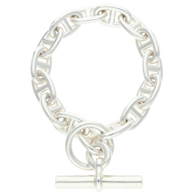 HERMES Margiela Era Chaine Silver Bracelet Size 15LINK