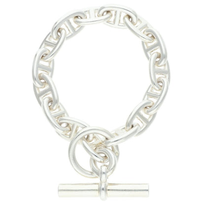 HERMES Margiela Era Chaine Silver Bracelet Size 15LINK