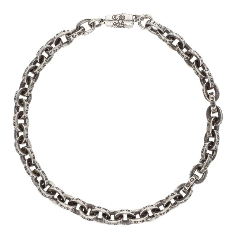 Chrome Hearts Paper Chain 925 Silver Bracelet Size 7INCH