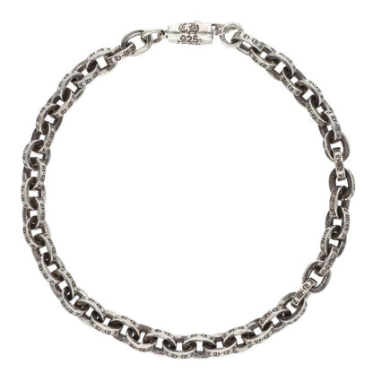 Chrome Hearts Paper Chain 925 Silver Bracelet Size 7INCH