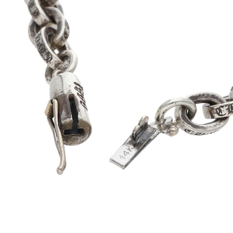 Chrome Hearts Paper Chain 925 Silver Bracelet Size 7INCH