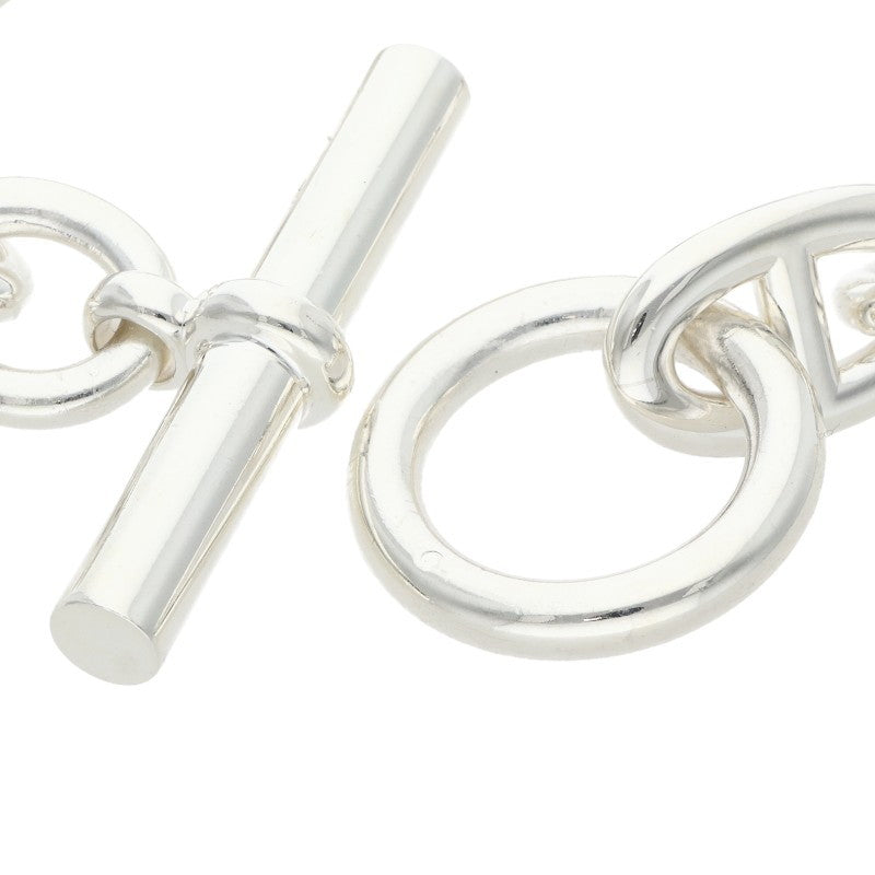 HERMES Chaine d'Ancre TGM Silver Bracelet Size 12LINK