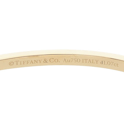 TIFFANY&Co. T-Wire Hinged Narrow 18K Diamond Bangle Belt Size L