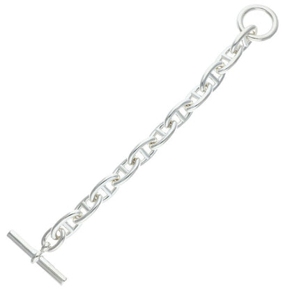 HERMES Chaine d'Ancre TGM Silver Bracelet Size 11LINK