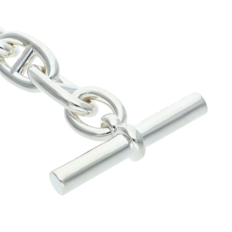 HERMES Chaine d'Ancre TGM Silver Bracelet Size 11LINK
